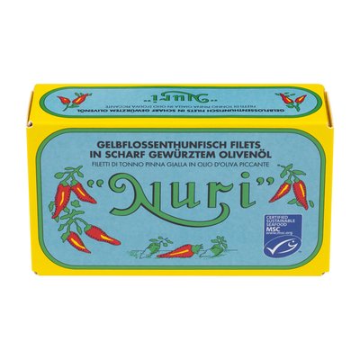 Bild von Nuri MSC Yellowfin Thunfisch scharf in Olivenöl