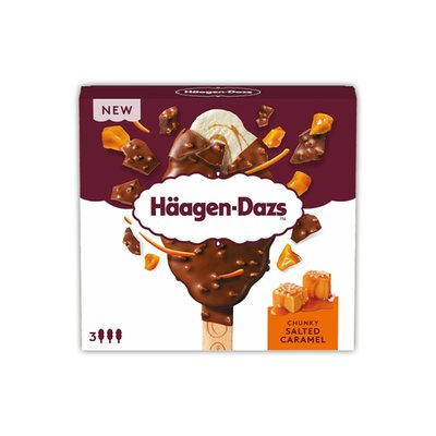 Bild von Häagen-Dazs Chunky Salted Caramel Eis 3er
