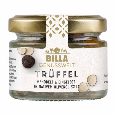 Bild von BILLA Genusswelt Trüffel gehobelt & eingelegt in nativem Olivenöl extra