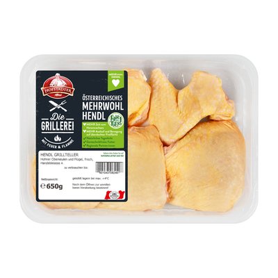 Bild von Die Grillerei Fair zum Tier Hendl Grillteller
