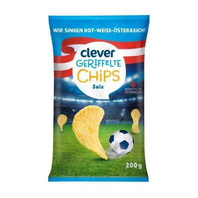 Bild von Clever Riffel Chips Salz