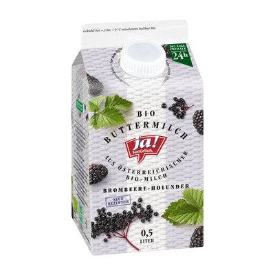 Bild von Ja! Natürlich Bio Buttermilch Brombeere-Holunder