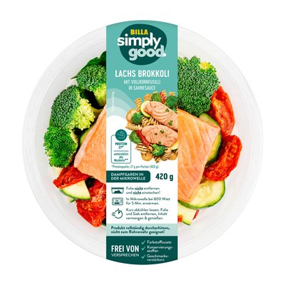 Bild von Simply Good Lachs ASC Brokkoli mit Fusilli