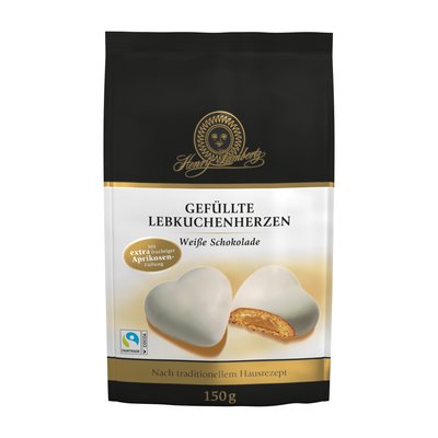Bild von Lambertz Gefüllte Lebkuchenherzen Weiss