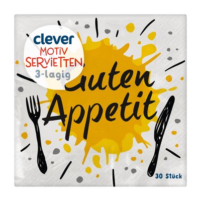 Bild von Clever Servietten Guten Appetit