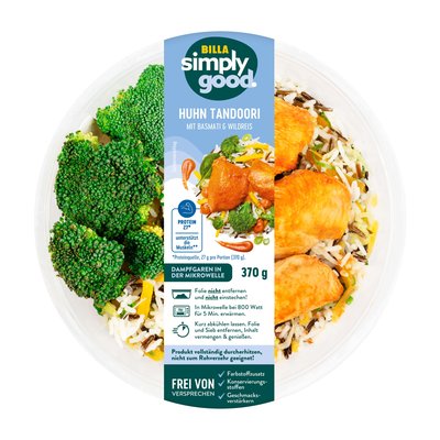 Bild von Simply Good Dampfgaren Hähnchen Tandoori mit Basmati- und Wildreis