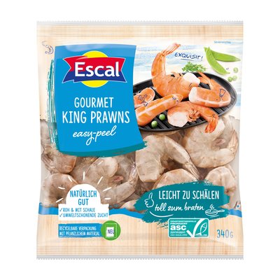 Bild von Escal Gourmet King Prawns easy-peel Roh ASC