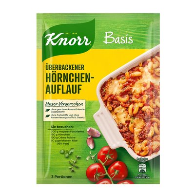 Bild von Knorr Basis für Überbackener Hörnchen-Auflauf