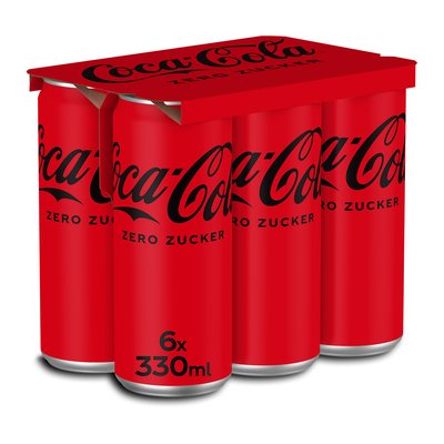 Bild von Coca Cola Zero Dose 6er