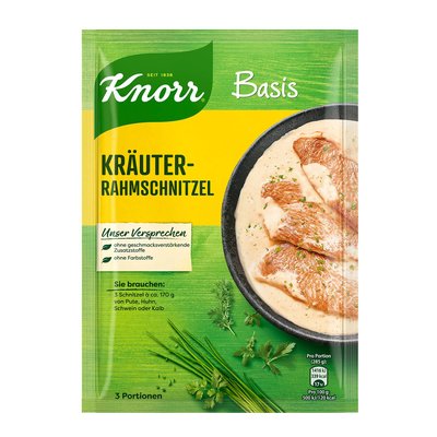 Image of Knorr Basis Kräuter-Rahm-Schnitzel