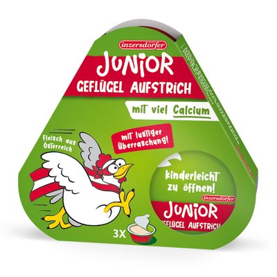 Image of Inzersdorfer Geflügelaufstrich Junior 3er
