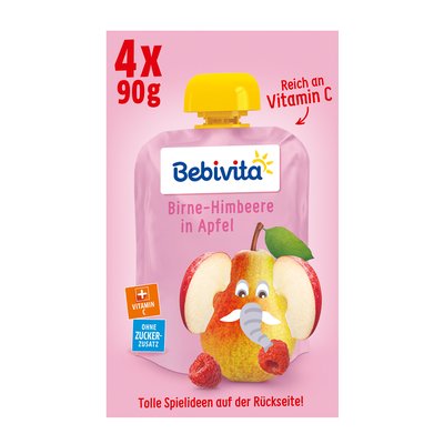 Image of Bebivita Kinderspaß Birne-Himbeere-Apfel