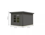 AfmetingenKaribuTuinhuisPlutoTerragrijsmetAntracietAluminium