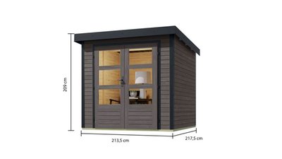 AfmetingenTuinhuisJupiterTerragrijsAntraciet