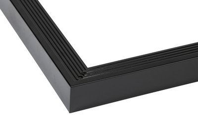 AluminiumDaktrimBuitenhoekZwart