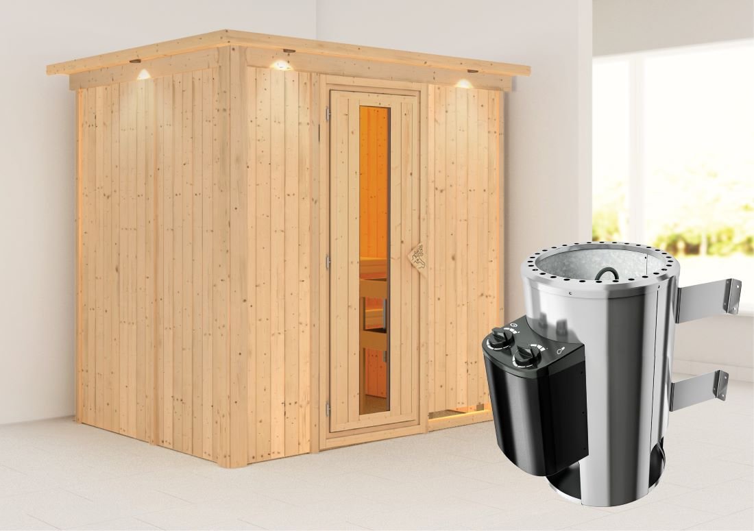 BeninMetKachelBinnensauna