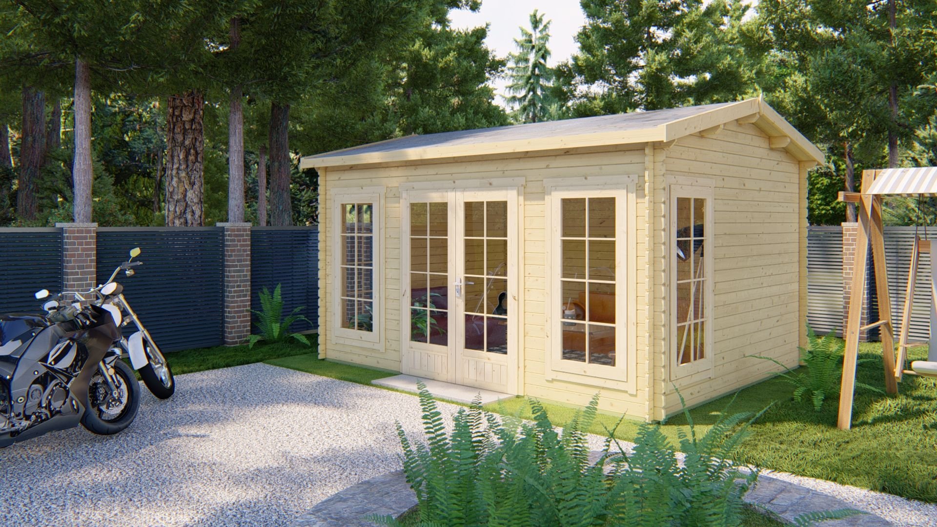 Arne Summerhouse 4.5 x 3.5m-159321 
