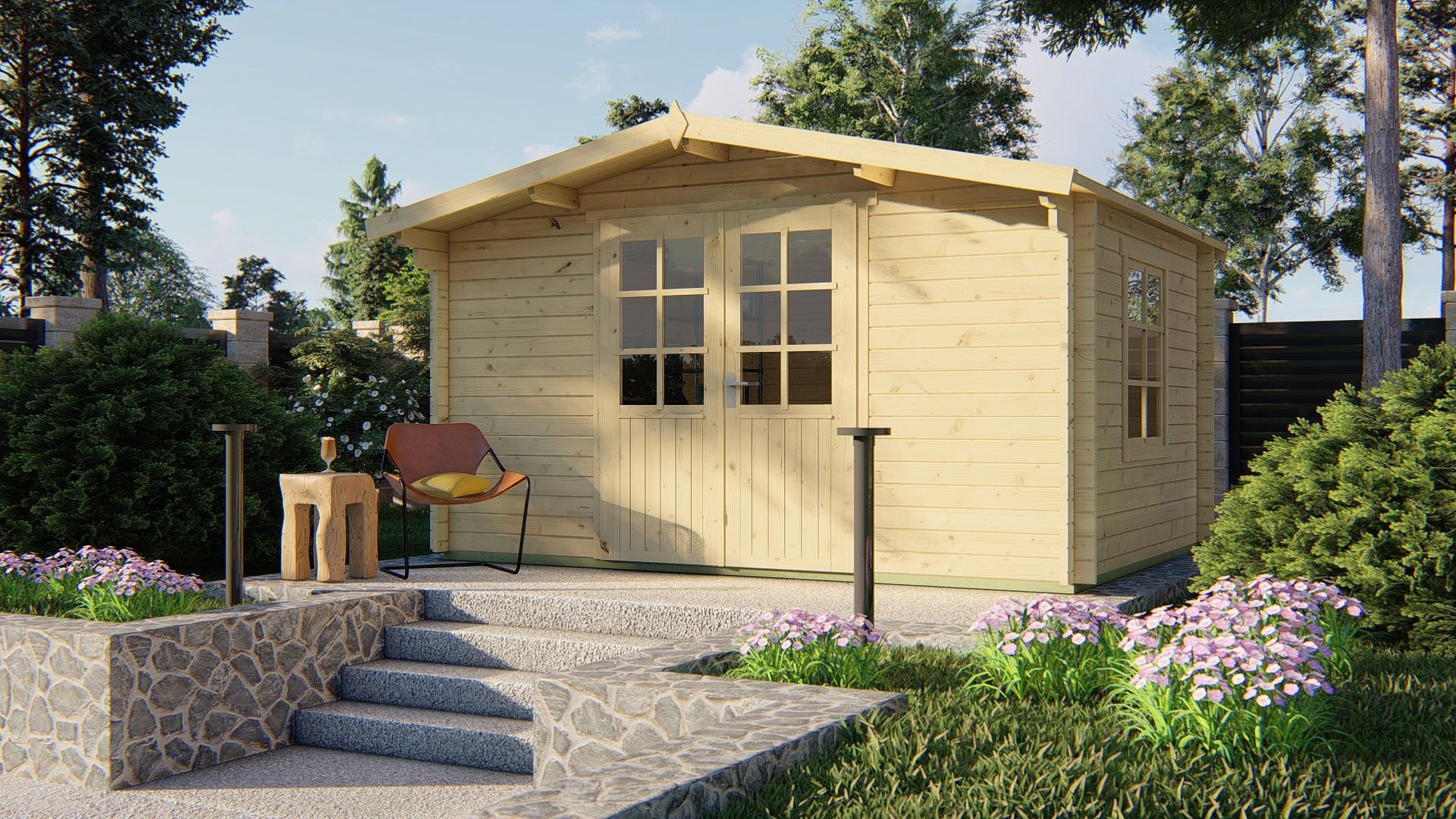 Dyre Log Cabin 4m x 3m-159797 
