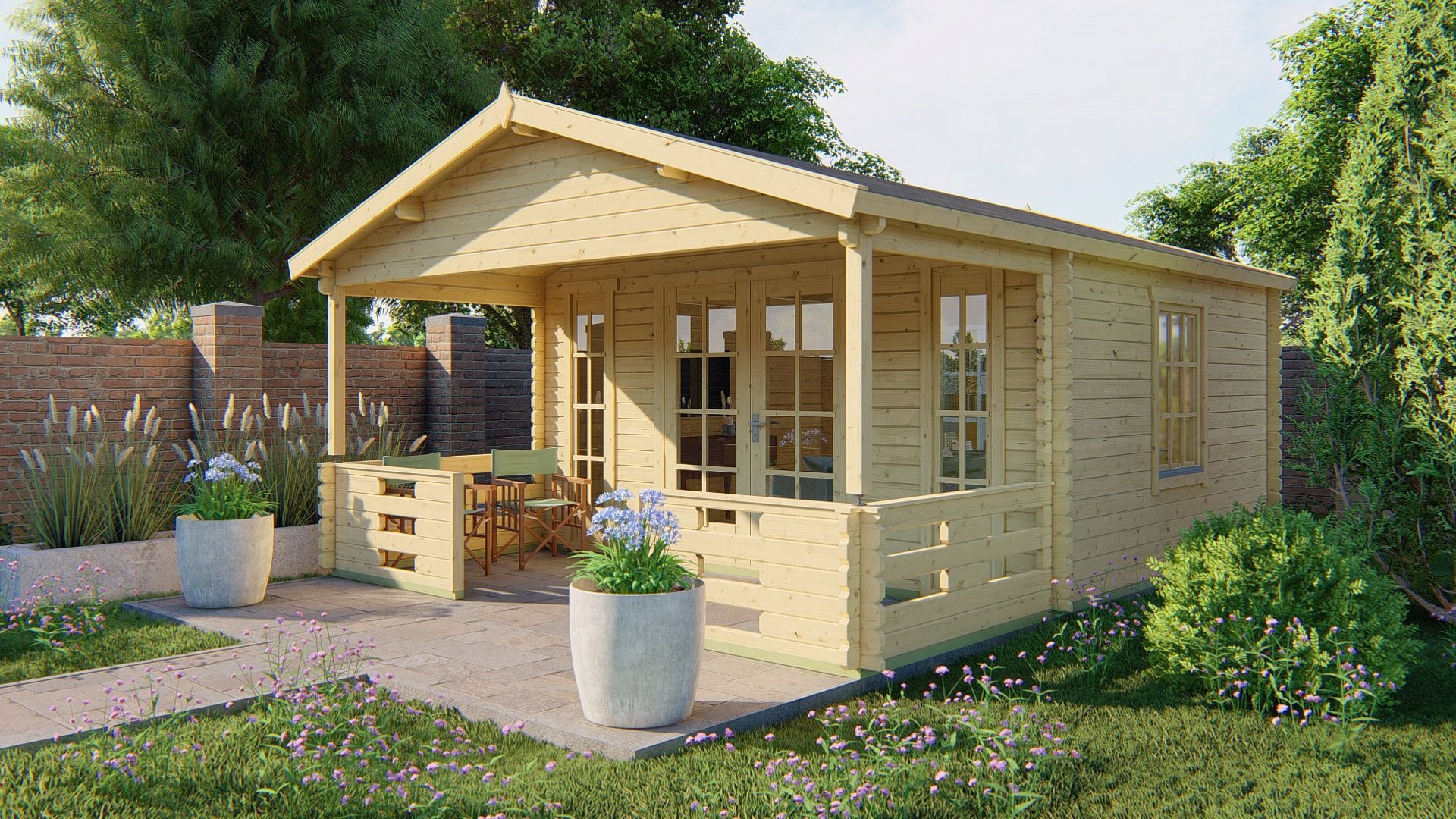 Heino Log Cabin 4.5x5.6m-162949 