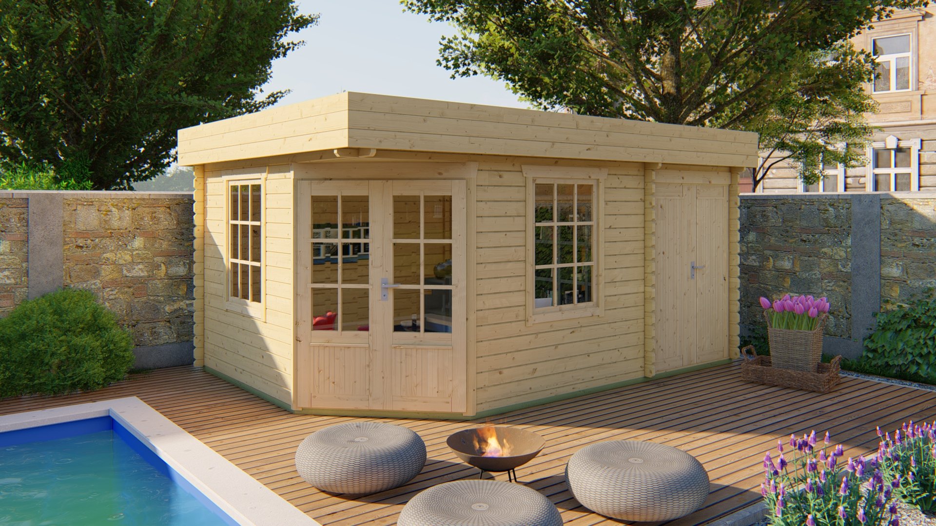 Helge with Shed Annexe 3.5x5.0m-159667 