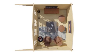 BlokhutInglundonbehandeldbovenaazicht