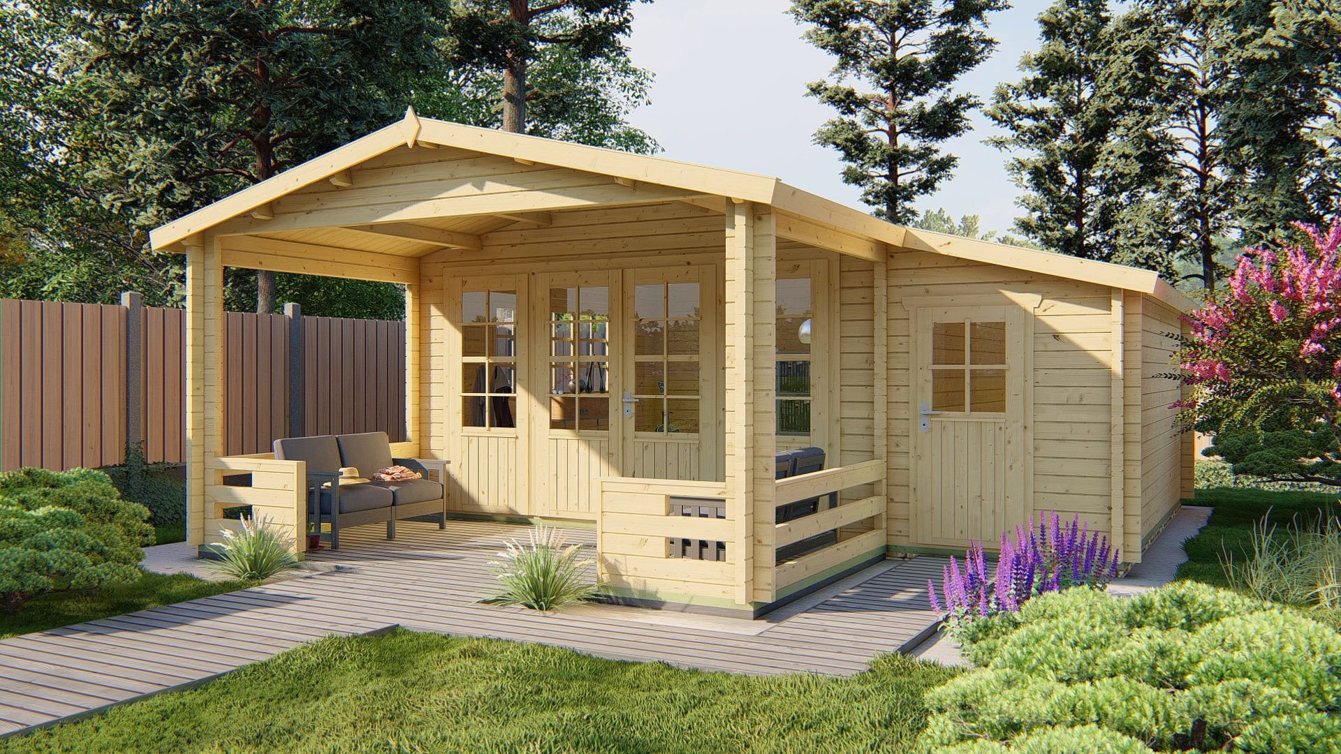 Manchester Log Cabin 5.9 x 6.3m-159337 