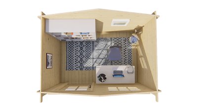 Blokhutstenonbehandeldbovenaanzicht