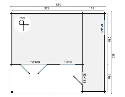 Blokhutwolfgangplattegrond