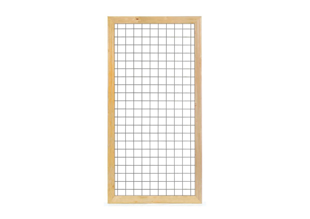 Draadscherm90x180cmmetGrenenBreedKader