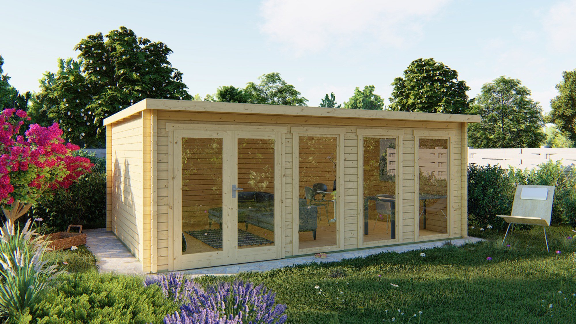 Gabriella Log Cabin - 5.95m x 4m