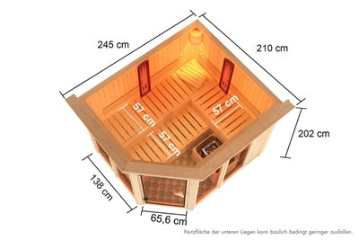 Infraroodsauna_Ava_245x210cm_incl__9kw_combi_saunakachel_2