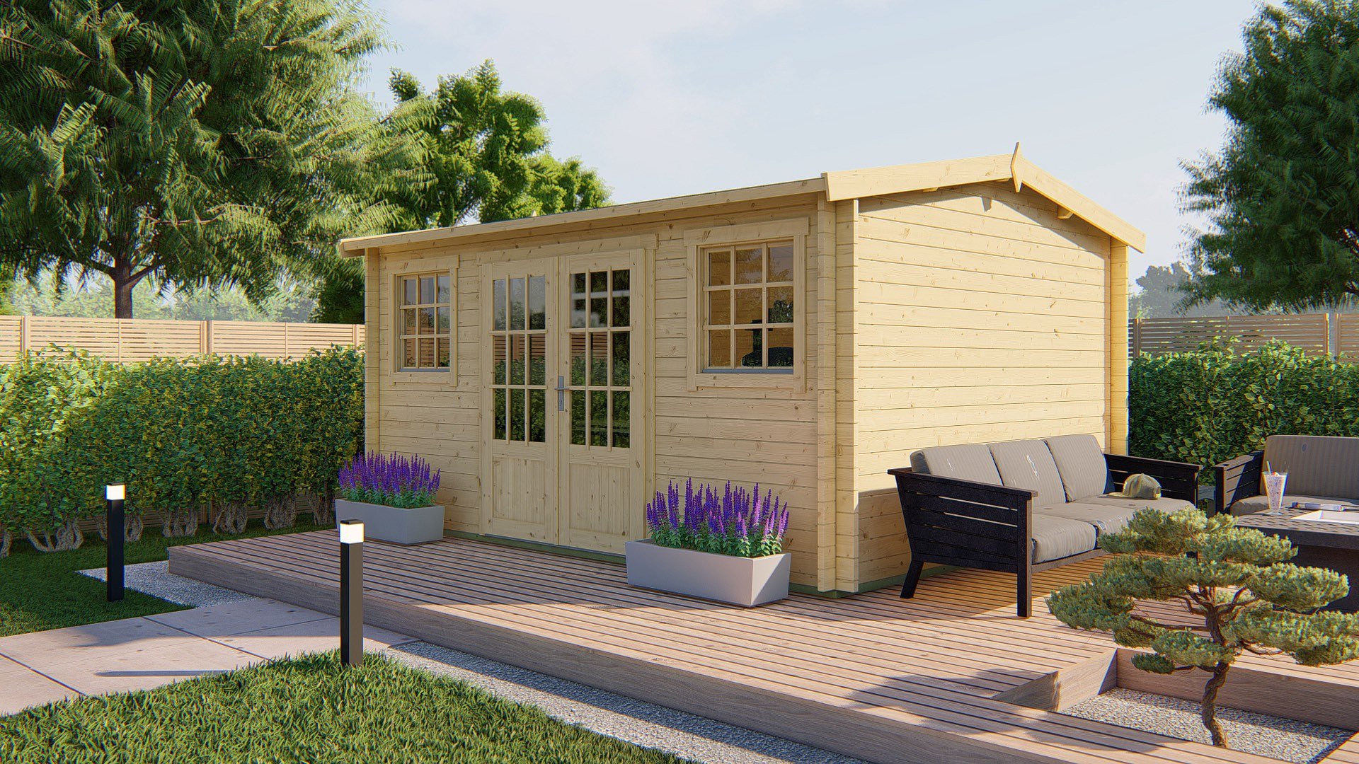 Jenny Log Cabin 4.5m x 3.5m-159082 