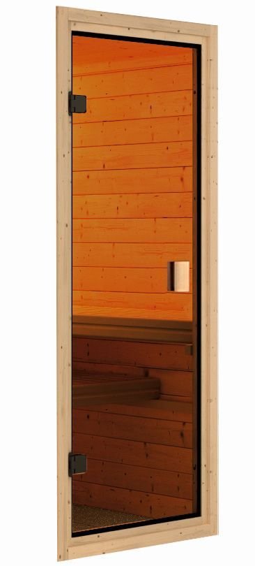 KaribuSaunadeurMetBronsGlas