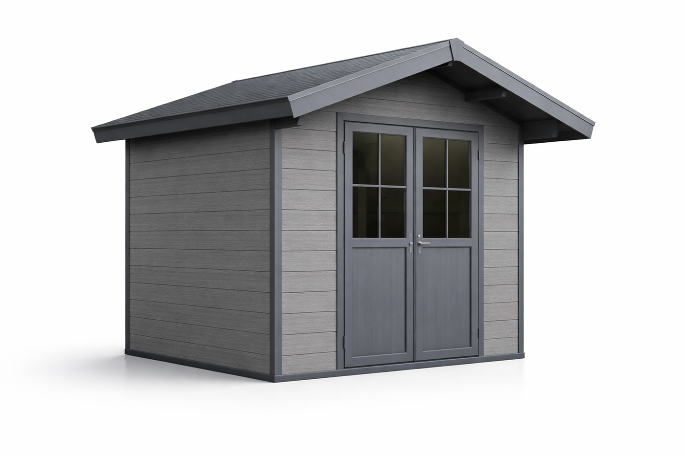 Kunststof_Tuinhuis_Graniet_met_Zadeldak