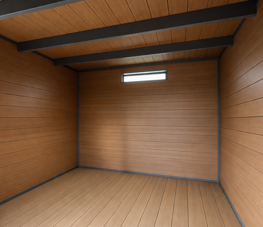 KunststoftuinhuisTeakbinnenkant