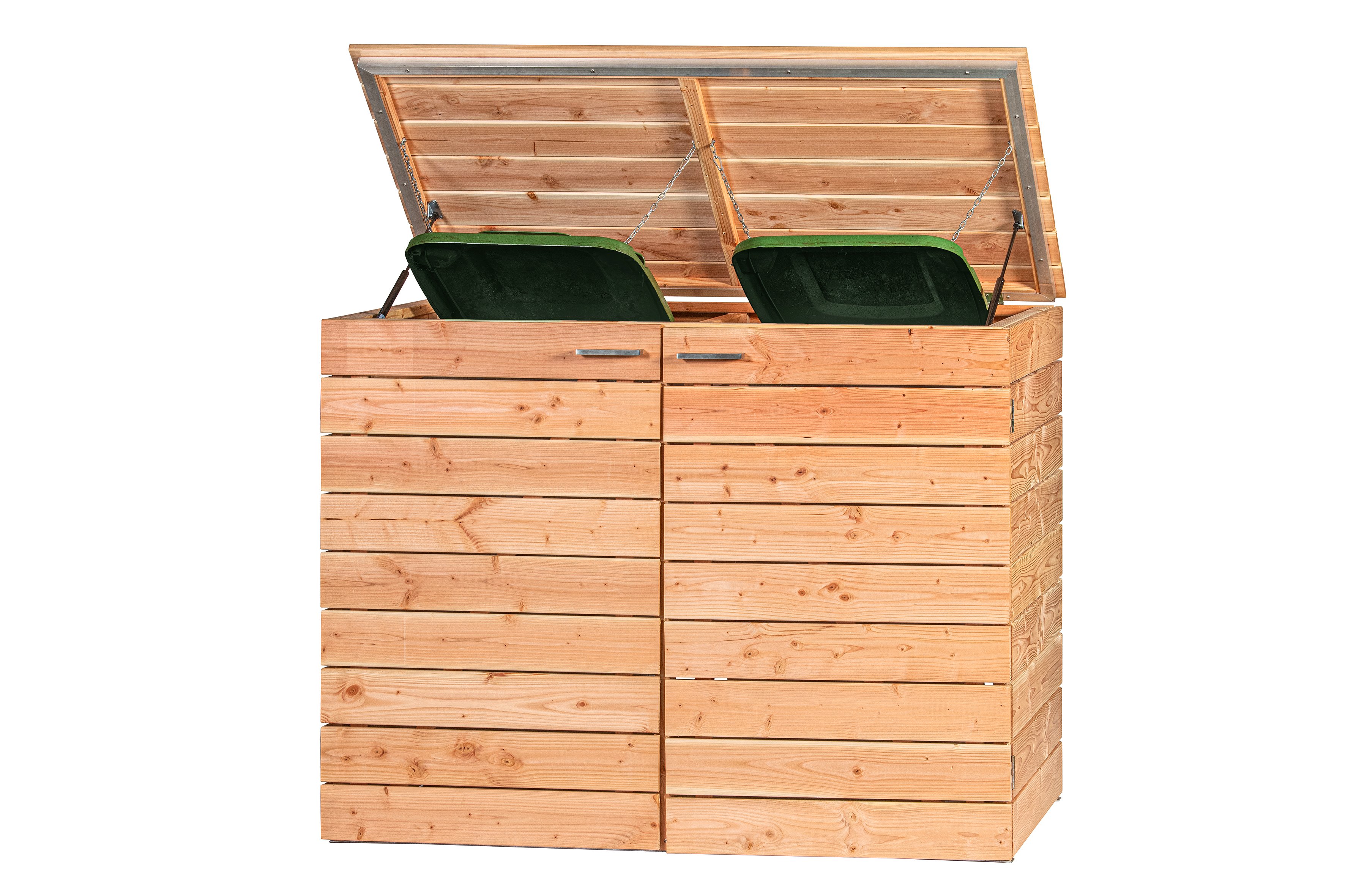 Doppel High Container Regal Doppel-Mulltonnenbox Douglasie 150 x 86 x 118 cm kaufen ...