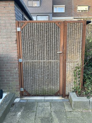 M_Schuttingdeur_Kokos_90x180cm_Cortenstaal_Frame