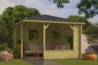 P014271_Mitch_Log_Cabin_Gazebo_Green
