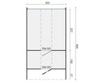 P197195_Saunabarrel_Thermowood_205_x_400_cm_met_half_panorama_raam_floor_plan