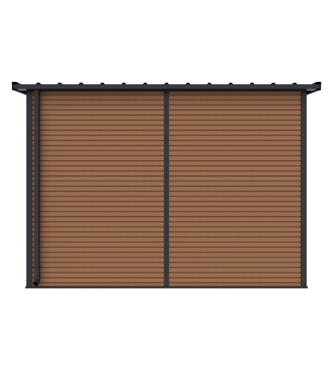 P241371_Composiet_Tuinhuis_Teak_278x218_Achteraanzicht