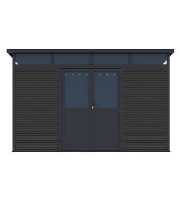 P241374_composiet_tuinhuis_antraciet_338x218cm_Vooraanzicht