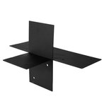 PergolaOpenCornerConnectorwithExtensionBlackfor12x12cmBeams