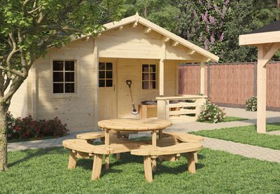 Picknicktafel_rond_Classic_vuren_gedroogd_groen_geimpregneerd