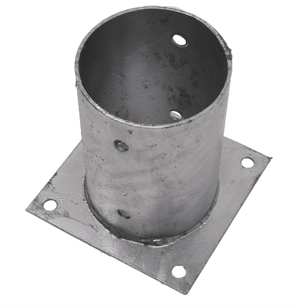 RondePaalhouderOpPlaatDiameter101mm