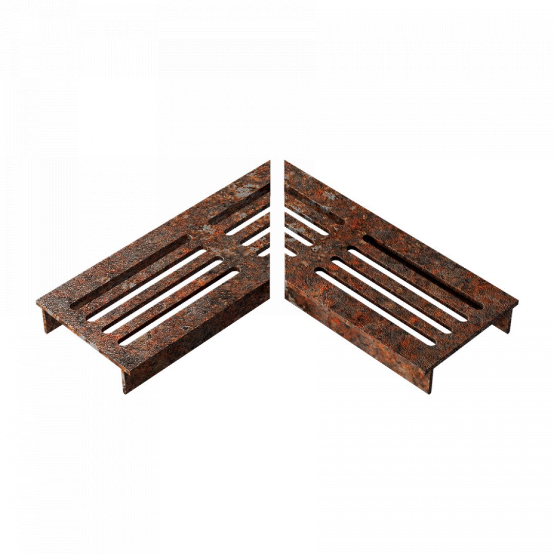 Rooster_L_Hoekstuk_Ultra_Drain_Cortenline_Straight