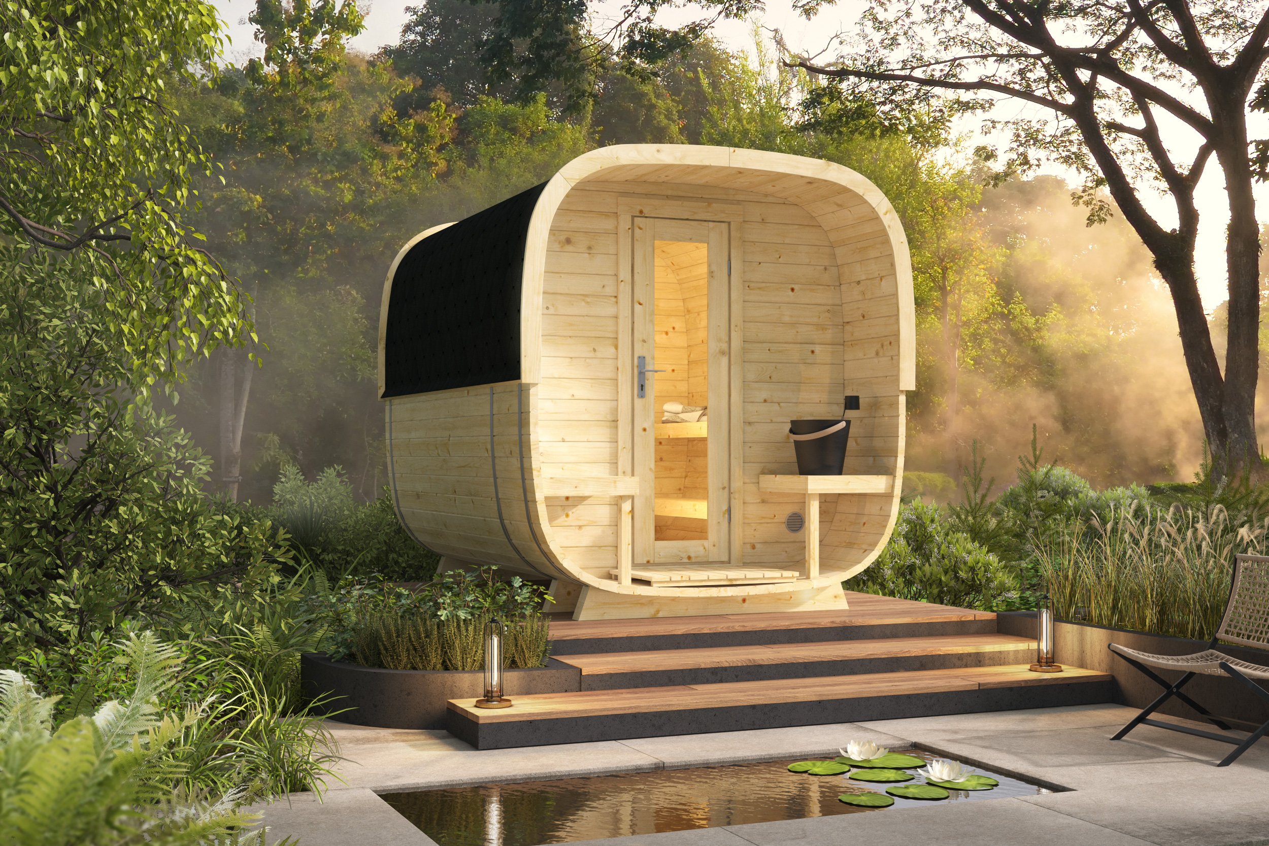 Rovaniemi sauna cube (Spruce) – 2.85 x 2.19m