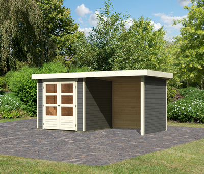 TuinhuisAskola2Terragrijsmetoverkapping240cmenAchterwand