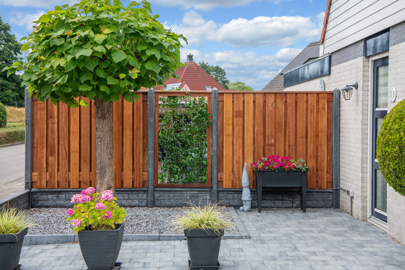 Tuinscherm_Trellis_Hardhout