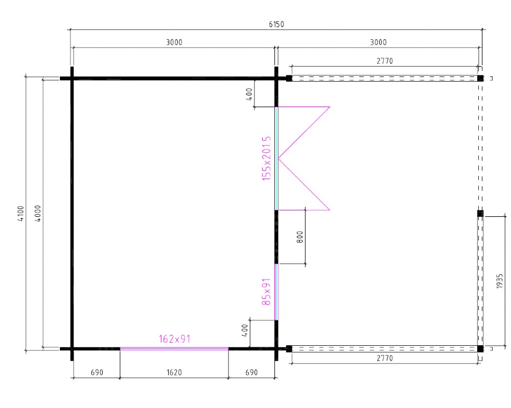afmetingen_blokhut_4x33_interflex
