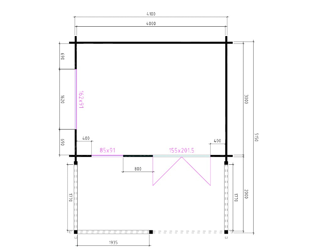afmetingen_blokhut_4x32_interflex